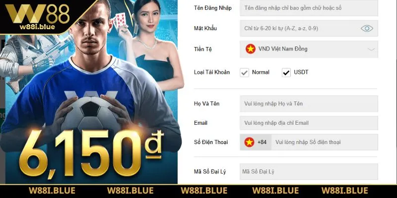 Trang chủ 42 Hướng dẫn các bước đăng ký tài khoản W88 trong 1 phút