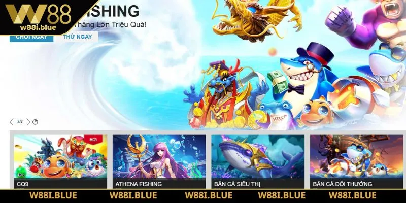 Trang chủ 40 Sảnh bắn cá W88 mang tới kho game khủng với đa dạng các thể loại